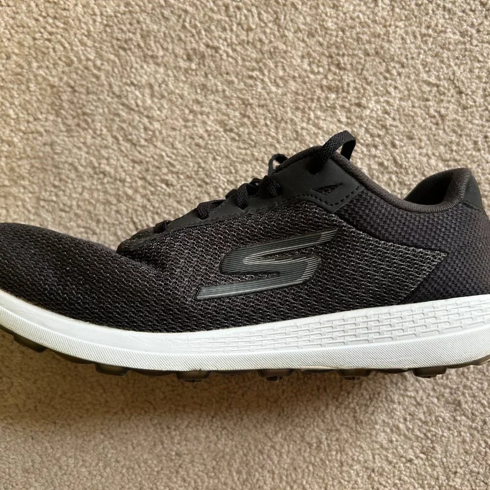 Skechers Go Golf Shoes Men's Size 10.5 Gray Black Soft Spikes  54546 - Picture 7 of 10